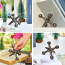 Sungmor Cast Iron Decorative Jack Statue, Home Office Accent Figurine, Antique Brown Jack Sculpture for Bookcase or Table Decoration, Creative Bookends, Paperweight, Door Stop by CozyNest Decor