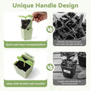 Green Bazzar Seed Starter Tray with Handle, 9 Individual Cells, Reusable Plant Germination Trays with Humidity Lid, Ideal for Germinating Seeds Indoors & Transplanting Outdoors, Durable & Easy to Use by GreenHaven Gardens