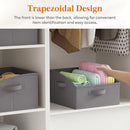 Lifewit Storage Baskets for Shelves, 6 Packs Non-woven Fabric Trapezoid Closet Organizer Bins with Handles, Foldable Clothing Containers Box for Clothes, Toy, Towel, Book, DVD, Hats, Small-Grey by TinyTreasures Baby Boutique