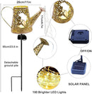 VOOKRY Solar Watering Can with Lights, Outdoor Garden Solar Lights Pathway Stake Lights Waterfall Fairy Lights Decorative Lights for Walkway, Yard, Lawn, Patio, Gardening gifts for Women, Mother's Day by GreenHaven Gardens