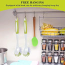 8 Pcs Dish Brush with Handle Kitchen Scrub Brush Pot and Pan Cleaning Brush Dish Scrubber with Stiff PET Bristles for Cookware Sink Washing Household, Green, 11 x 3.1 x 0.98 Inch by CozyNest Decor