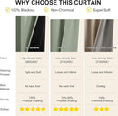 NICETOWN Bedroom Curtains 84 Inches Length, 100% Blackout Drapes Thermal Insulated with Grommet for Living Room Office Privacy Darkening Curtain, 2 Panels, 42 x 84 Inch, Sage Green by TinyTreasures Baby Boutique