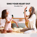 IROO Mini Karaoke Machine for Kids, 2025 TOP Toys Birthday Gifts Ideas for Girls Ages 4, 5, 6, 7, 8, 9, 10, 12+ Years Old, Portable MP3 Player with 2 Wireless Mics for Party by TinyTreasures Baby Boutique