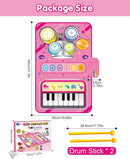 Toys for 1 Year Old Girl Gifts, Baby Musical Mat with Piano & Drum, Adjustable Volume, 12-18 Months Toddler Toys, Christmas Birthday Easter Gifts for 1-2 Year Olds Boys Girls (Pink) by TinyTreasures Baby Boutique