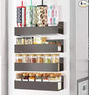 Magnetic Spice Rack Organizer for Fridge Seasoning Organizer for Kitchen Storage With Screw Magnetic Shelf for Oven, RV,Garage,Bathroom (Bronze, 4pack) by CozyNest Decor