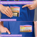 Nursing Clipboard Foldable Clipboard Medical: Nurse Edition Cheat Sheets Aluminum 3 Layers Foldable Clipboards Nursing Pocket Size Profile Clip Nurse Clipboards Notepad for Nurses Students and Doctors by TinyTreasures Baby Boutique