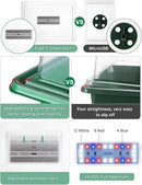 3-Pack Seed Starter Trays with Heat Mat, Seed Starter Kit with Grow Lights, 36 Large Cells Seed Germination Kit with Adjustable Humidity Vents for Indoor Plants Seeds Starting, Ideal Gardening Gifts by GreenHaven Gardens