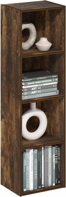 Furinno Pasir 4-Tier Open Shelf Bookcase, Bookshelf, Amber Pine by TinyTreasures Baby Boutique
