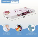 Personalized Crib Bedding Set for Girls, 5 Pcs Nursery Bedding Crib Sets, Soft Custom Flowers Baby Crib Set with Name, Double Layer Baby Bedding Set Customized Gifts for Infants Toddlers Kids by TinyTreasures Baby Boutique