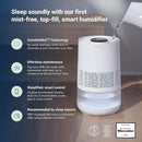 BLUEAIR Premium Smart Humidifier for Large Rooms, Bedrooms, Better Sleep with Evaporative Invisible Mist Tech, Auto Humidify, Easy Top Fill, Smart Control with App, Touchscreen, 3.5L Tank for 48 hours by TinyTreasures Baby Boutique