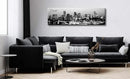 Black and White Wall Art Denver Skyline Cityscape Skyscrapers Canvas Print Painting Landscape USA City Buildings Pictures Modern Artwork for Man Room Office Living Room Decoration 13.8"x47.3" by CozyNest Decor