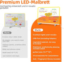 Led Drawing Board with Highlighter 7 Pcs,Led Note Board with Colors,13.7"X10" 6 Modes & 8 Colors Acrylic Dry Erase Board with Light,Doodle Glow Drawing Board,Gift Kids Toy for Home/Office/School by TinyTreasures Baby Boutique