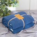 Soft Fuzzy Throw Blanket - Blue Cozy Warm Knit Fluffy Plush, Lightweight & Breathable, Throw for Bed, Chair, Sofa, Couch, Outdoor, 50"X60", Oeko-TEX Certified by CozyNest Decor
