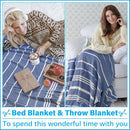Oversized Turkish Beach Towel Blanket XXL Cotton Sandproof Towels Boho Woven Extra Large Big Sand Free Giant Throw Thick Blankets Huge Quilt XL Picnic Camping Necessities Cloud For Adult Gifts Blue by TinyTreasures Baby Boutique