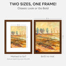 Homeforia 8x10 Picture Frame Brown, High End Dark Oak 8 x 10 Walnut Wooden Frames with Mat 5 by 7 Photo, 8x10 Wood Frame Matted to 5x7 Print, Wall or Tabletop Frame, Tempered Glass, Wall Kit, Set of 1 by CozyNest Decor