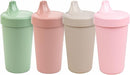 Re-Play Sippy Cups for Toddlers - 10 Oz. Reusable Spill Proof Cups for Kids, Dishwasher/Microwave Safe - Made in USA - Set of 4-3.13" x 6.25" - Desert Roses by TinyTreasures Baby Boutique