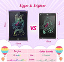 TECJOE 2 Pack 10 Inch LCD Writing Tablet, Colorful Doodle Board Electronic Drawing Pads, Kids Travel Games Learning Toys Christmas Birthday Gifts for 3 4 5 6 7 Year Old Boys Girls Toddlers by TinyTreasures Baby Boutique