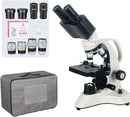 [Cost-Effective] Binocular Microscope, Vabiooth Lab Compound Binocular Microscope 40X-2500X Magnification with Two-Layer Mechanical Stage, Wide-Field 10X and 25X Eyepieces, Abbe Condenser, Metal Body by TinyTreasures Baby Boutique