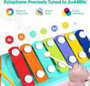 Baby Xylophone for Toddlers 1-3, Bus Shaped Toy Xylophone for Kids with Child Safe Mallet, Shape Sorting Educational Musical Toys and Instruments for Toddlers 1-3 by TinyTreasures Baby Boutique