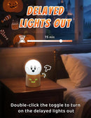 Ghost Stumps Lamp, Cute Ghost LED Night Light, Halloween Party Decorations Indoor, Halloween Centerpieces Decorations for Table, Shelf, Fireplace by TinyTreasures Baby Boutique
