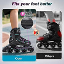 Kids Adjustable Inline Skates Ages 4-12, Youth Inlie Skates for Girls Boys 5-8 8-12 with Full Light Up Wheels, Beginner Women Adult Skates by TinyTreasures Baby Boutique