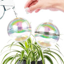ZephyrBloom 13 oz Up 2 Weeks Large Plant Watering Globes & Bulbs, Self Watering Glass Globes to Water Plants While Away, Indoor Outdoor Automatic Slow-Release Watering Bulbs for Houseplants 2 Pack by GreenHaven Gardens