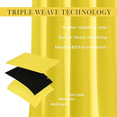 NICETOWN Bright Yellow Blackout Curtains 84 inch Long for Bedroom - Thermal Insulated Solid Grommet Light Blocking Window Curtains & Drapes for Living Room (2 Panels, 52 x 84 Inch, Bright Yellow) by TinyTreasures Baby Boutique