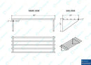 AmGood 18 in. x 48 in. NSF Stainless Steel Tubular Wall Shelf | Heavy-Duty Metal Shelving for Appliances & Equipment | Ideal for Kitchen, Restaurant, Garage, Laundry, Utility Room by GreenHaven Gardens