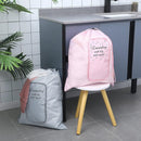 2 Pcs Travel Laundry Bag Washable Dirty Clothes Bag with Drawstring and Zipper for Suitcase, 22 x 18 Inch (Pink, Gray,Bubble) by TinyTreasures Baby Boutique