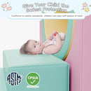 Tunnel/Ramps Foam Climber, Climb & Crawl Foam Activity Play Set for Toddlers and Kids, Safe Indoor Crawling Gym Equipment for,Infant,Baby Waterproof Easy to Clean (Pink) by TinyTreasures Baby Boutique