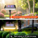 Solar Swaying Lights 4 Pack,Solar Path Lights Warm White LED Square,High Flexible Wire and Large Light Source P67 Waterproof, Solar Powered Suitable for Pathway Flower Pots Balcony Terrace Decoration by GreenHaven Gardens
