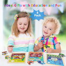 Wooden Puzzles for Toddlers 2-4, 9 Pieces Vehicle Jigsaw Puzzles for Kids Ages 3-5, Toddler Toys for 2-4 Preschool Learning Activities, Learning & Educational Toys, Gifts for Boys, Girls by TinyTreasures Baby Boutique