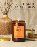 AOOVOO Hello Fall Candles - 22 oz Scented Candles, Aromatherapy Candle, Soy Candle for Home Scented by CozyNest Decor