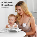 TSRETE Breast Pump, Double Wearable Breast Pump, Electric Hands-Free Breast Pumps with 2 Modes, 9 Levels, LCD Display, Memory Function Rechargeable Double Milk Extractor-24mm Flange, White by TinyTreasures Baby Boutique