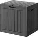 32 Gallon Deck Box Lockable Resin Indoor Outdoor Storage Box waterproof Outdoor Container for Patio Furniture, Pool Accessories, Cushions, Garden Tools, Sports Equipment by CozyNest Decor
