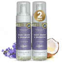 SoCal Suds & Company - Organic Foaming Baby Wash & Shampoo - Gentle Cleansing Newborn Body & Hair Soap for Sensitive Skin - Clean Natural Soothing Ingredients - Lavender, 6oz, 2-Pack by TinyTreasures Baby Boutique