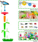 Birthday Toys Gifts for 2 3 4 5 6 Years Old Toddler Girls Boys, 156 PCS Insect Flower Garden Building Educational STEM Learning Pretend Play Gardening Set, Gifts for Preschool Kids Age 2+ by TinyTreasures Baby Boutique