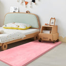Play Mat for Babies Toddlers,1.3" Thick Elasti-Foam Anti-Fall Cushion Mat for kids Room,28×72 Bedroom Bedside Rugs,Water-Repellent Soft Coral Velvet,Non-Slip(Pink) by TinyTreasures Baby Boutique
