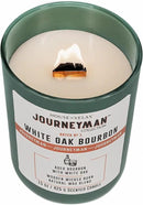 Journeyman Collection Candle, 15oz, Wooden Wick, White Oak Bourbon, Large Painted Jar by CozyNest Decor