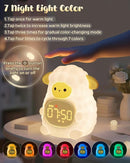 Sheep Alarm Clock for Kids with Night Light, Sleep Training Clock Time to Wake Clock, Rechargeable Silicone Light for Bedroom, Perfect Sleep Companion for Boys Girls by TinyTreasures Baby Boutique