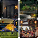 Solar Hot Air Balloon Lantern with Flame Flickering LED Metal Star Moon Hot Air Balloon Solar Lantern Outdoor Waterproof Hanging Outdoor Light for Garden,Yard,Porch Mother Day Gift for Women by GreenHaven Gardens