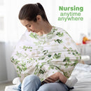 Nursing Cover Breastfeeding Scarf, Car Seat Covers for Babies Infant Carseat Canopy, Stretchy Soft Breathable Multi-Use Cover Ups for Stroller High Chair Shopping Cart, Baby Essentials for Summer by TinyTreasures Baby Boutique