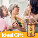 Solar Lanterns Outdoor Waterproof Hummingbird Garden Decor Christmas Gifts for Women Mom Grandma Hanging Lights Metal Solar Decoration Outside for Yard, Patio,Backyard,Porch(Butterfly and Sunflower)