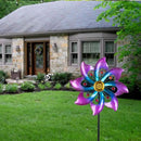 VEWOGARDEN Small Wind Spinners for Yard and Garden, Waterproof Metal Pinwheels Wind Spinners Outdoor Decor (Blue and Pink) by GreenHaven Gardens