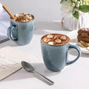 GBHOME Ceramic Coffee Mugs Set of 4, 12oz Stoneware Coffee Mugs Set For Dad Mom Women MEN, Light Weight Ceramic Coffee Cups for Latte/Tea/Beer/Hot Cocoa, Dishwasher & Microwave Safe by CozyNest Decor