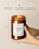 AOOVOO Pumpkin Spice Candles - 22 oz Scented Candles, Aromatherapy Candle, Soy Candle for Home Scented by CozyNest Decor