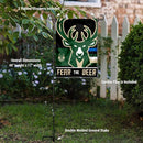 WinCraft Milwaukee Bucks Fear The Deer Garden Flag and Pole Stand Holder by GreenHaven Gardens