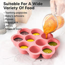 KeaBabies Silicone Food Freezer Trays with Lid, 2oz x 10 Pods Baby Food Storage Containers, Easy Puree Meal Prep, Breast Milk Silicone Freezer Molds, Dishwasher,Microwave Safe,BPA-Free(Blossom) by TinyTreasures Baby Boutique