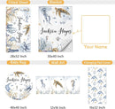 Custom Crib Bedding Set - 5 Pcs Customized Baby Crib Set with Name - Soft Double Layer Marine Animals Nursery Baby Bedding Set for Girls Boys - Personalized for Infant Toddler by TinyTreasures Baby Boutique