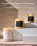 M&SENSE Vanilla Soy Candles, Large 2 Wick Jar Candle 19.4oz, 110 Hours Burning Time, 100% Natural Organic Soy Wax, Relaxing Aromatherapy Scented Candle, Housewarming Gift for Women and Men by CozyNest Decor